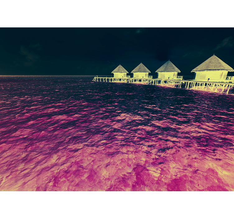 Nyugodt vízparti menedékhely Tó falfestményei - TenStickers