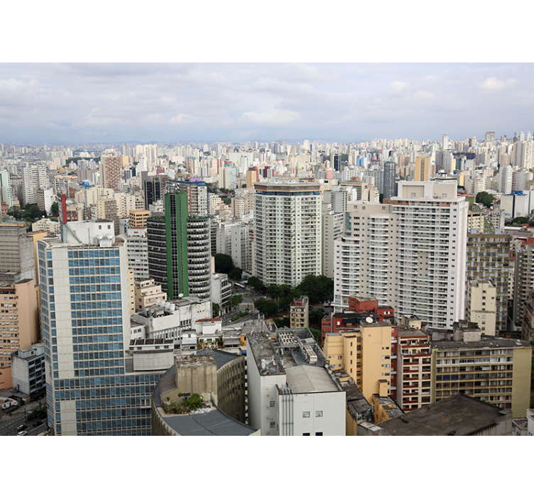 Városkép perspektívája Városi falfestmény - TenStickers