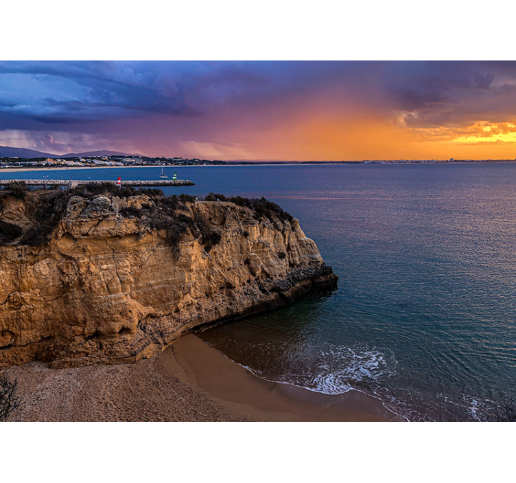 Naplemente lagos tengeri falfestmény - TenStickers