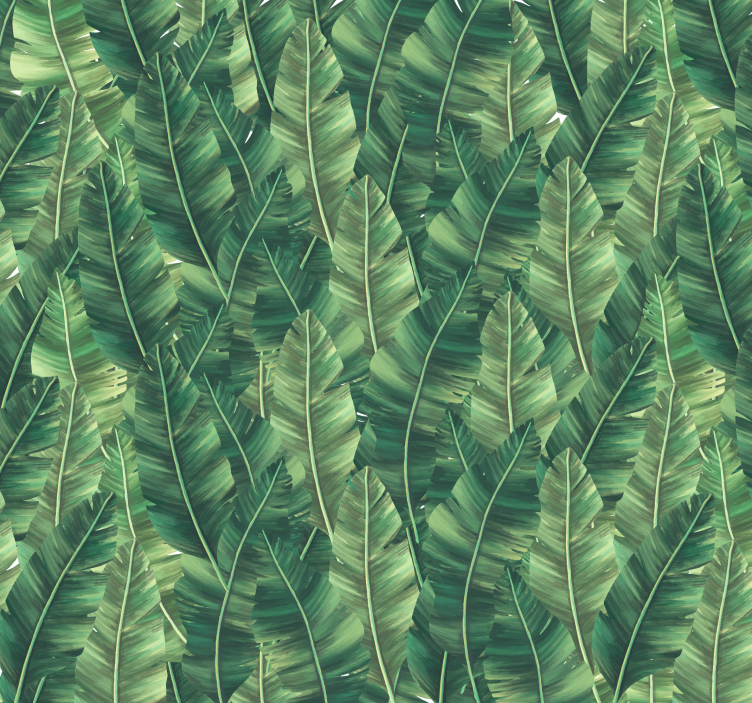 Természetes falikárpitok nagy levelek - TenStickers