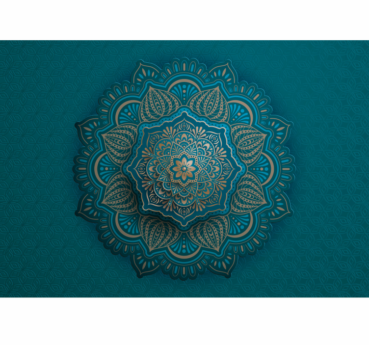 Mandala türkiz falfestmény - TenStickers