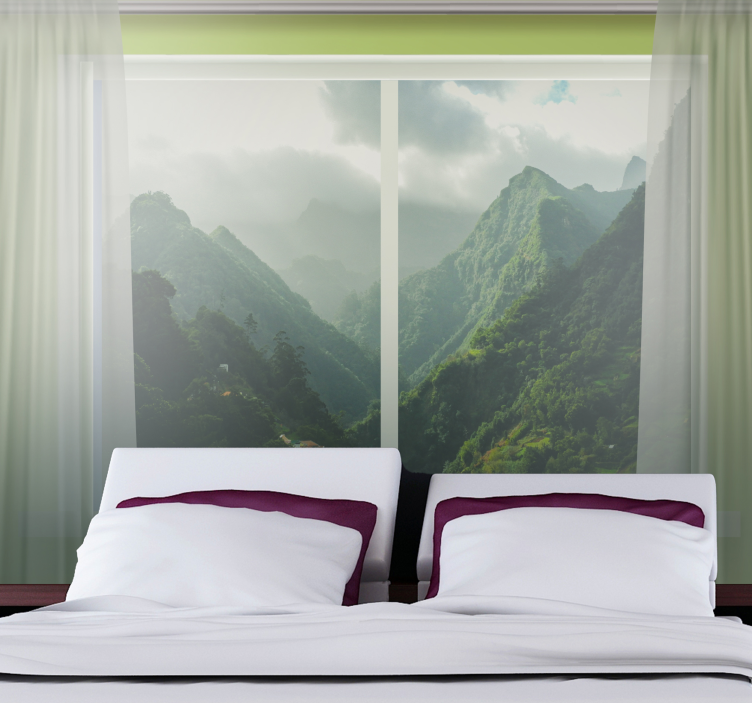 Ablak a nappali falfestményéhez - TenStickers