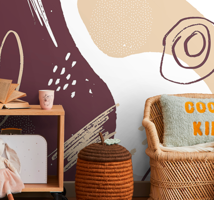 Absztrakt falfestmények geometrikus formákban - TenStickers