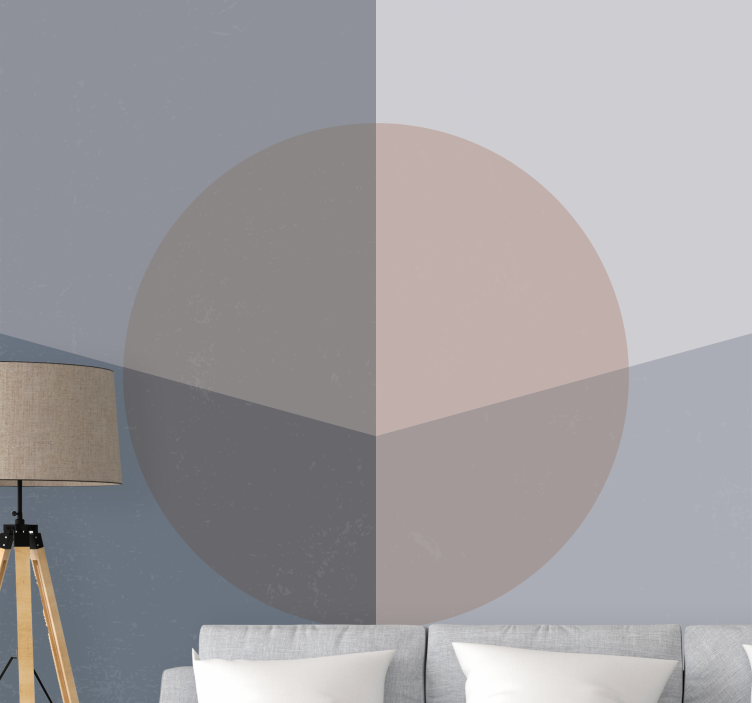 Absztrakt falfestmények geometrikus körmintával - TenStickers