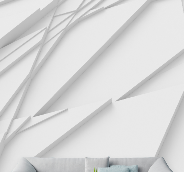 Absztrakt falfestmények geometrikus rétegezett minták - TenStickers