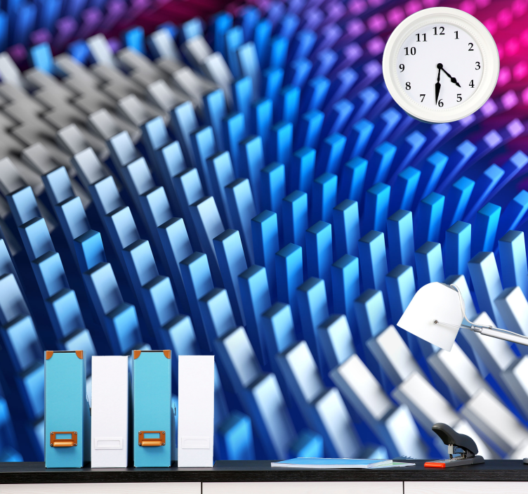 Absztrakt falfestmények texturált geometrikus hullámok - TenStickers