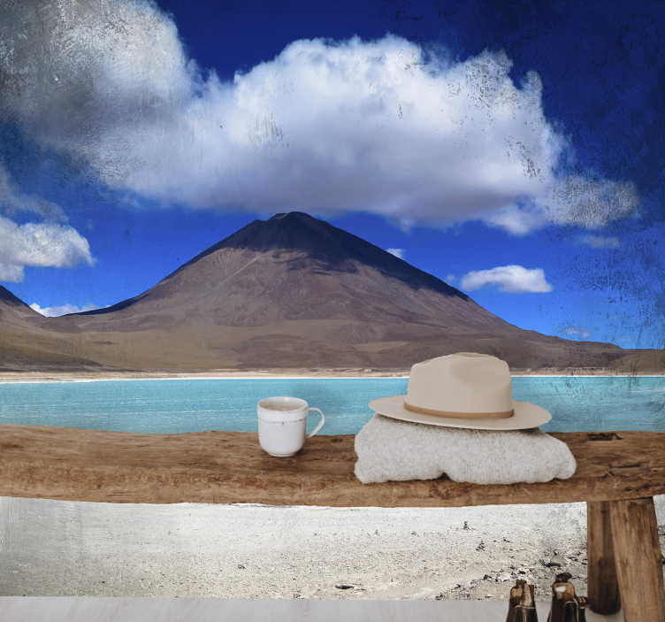 Alpesi tó perspektívája Táj falfestmények - TenStickers