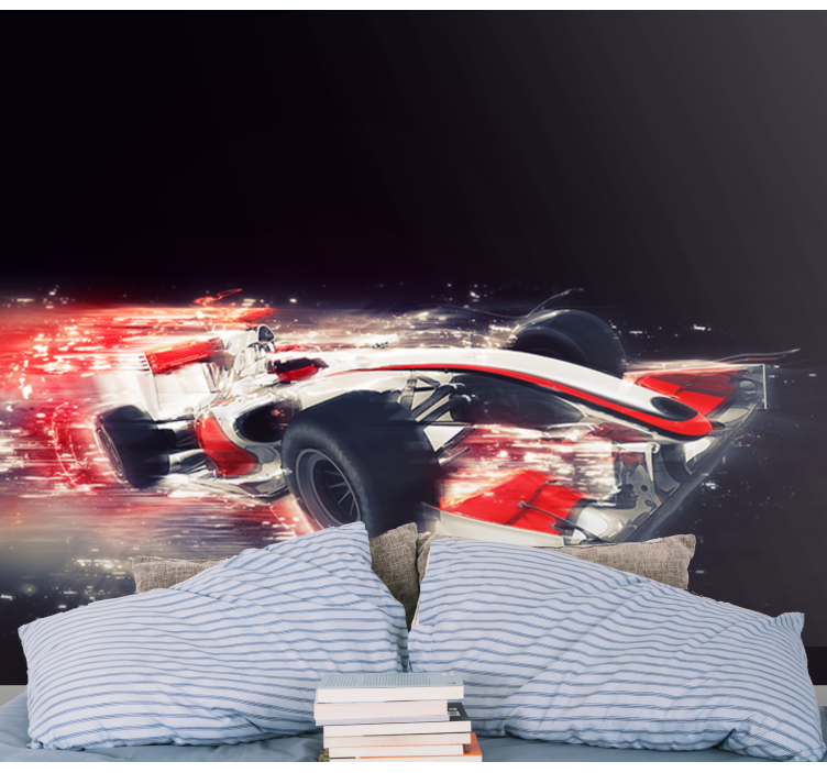 Bolide formula 1 autó falfestmény - TenStickers