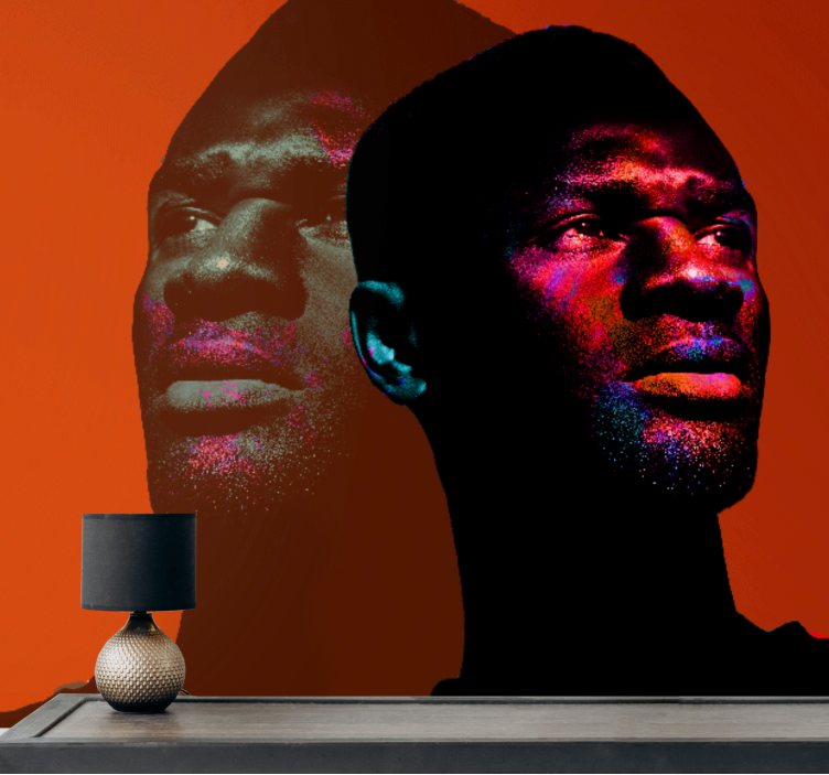 Dinamikus portré siluettek emberek falfestmények - TenStickers