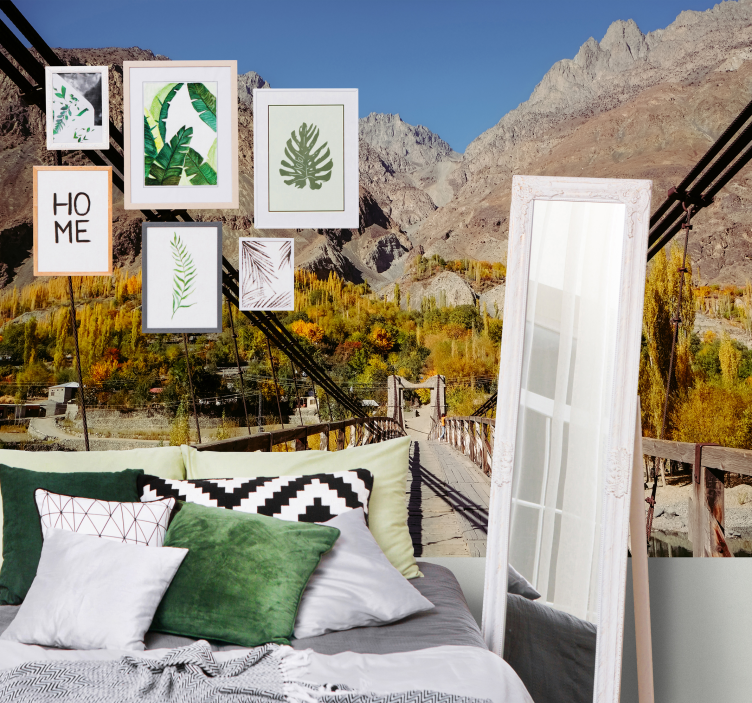 Dzsungel híd erdei falfestmény - TenStickers