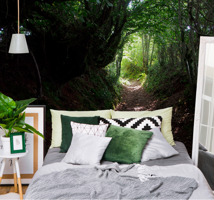 Erdei festmények - erdő ösvény nyomvonal - TenStickers