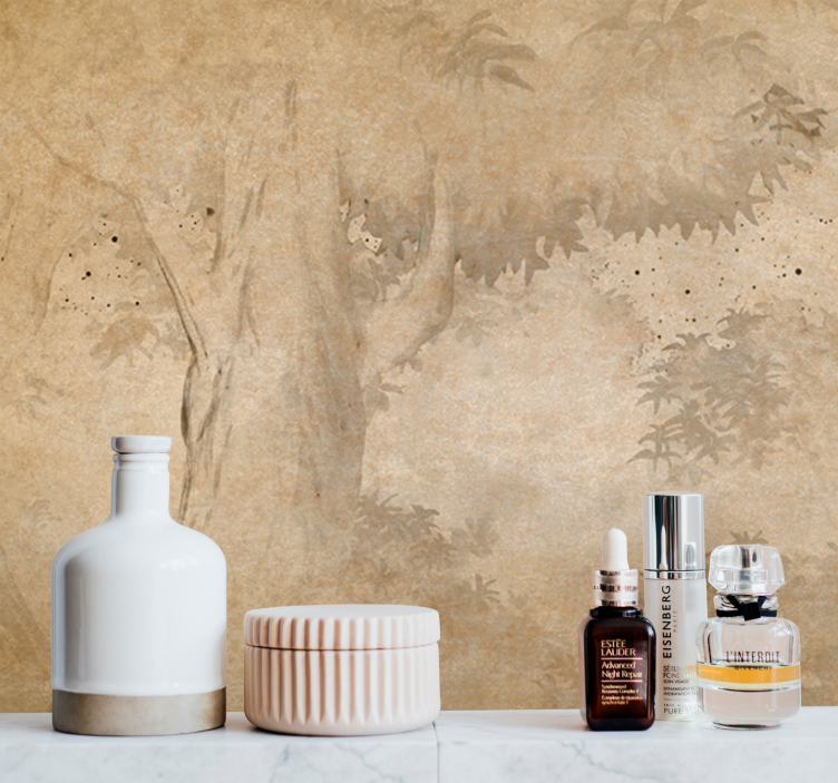 Fakontúros háttér - természeti falikárpitok - TenStickers