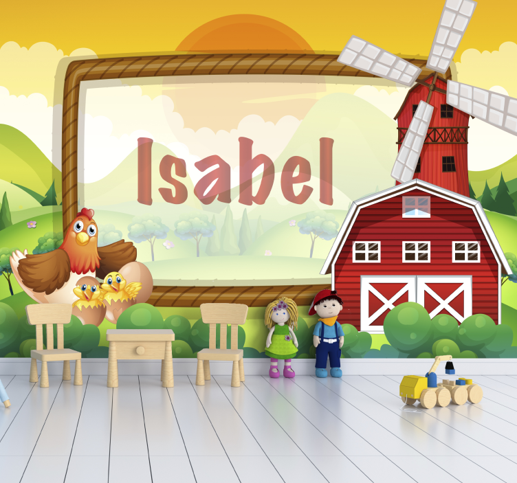 Farmos barátok gyermek hálószoba falfestmények - TenStickers