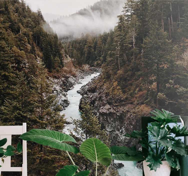 Fenséges folyó táj - természeti falikárpitok - TenStickers