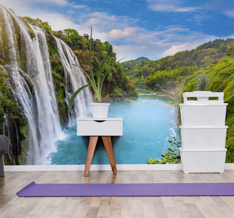 Fenséges vízesés Vízesés festmény - TenStickers