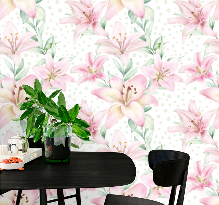 Finom liliom virág mák falfestmények - TenStickers