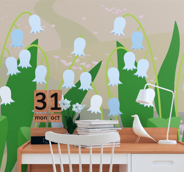 Finom virágok virág falfestmények - TenStickers