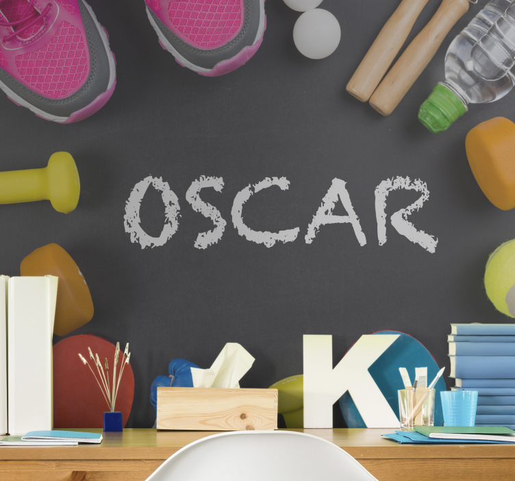 Fitnesz kellékek kiállítása Kifejezés falfestmények - TenStickers