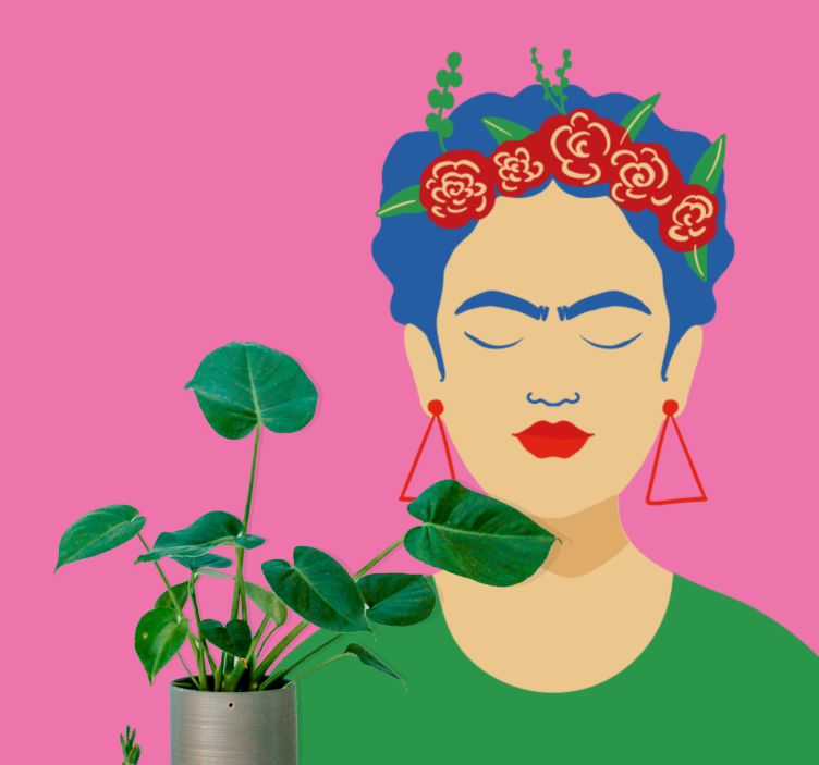 Frida kahlo portré - emberek falfestmények - TenStickers