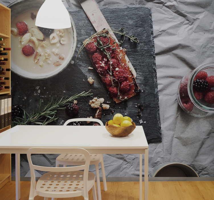 Friss bogyós Élvezet virág falfestmények - TenStickers