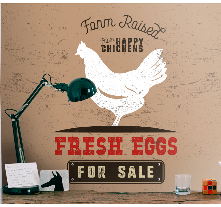 Friss farm tyúkok Állati falfestmények - TenStickers