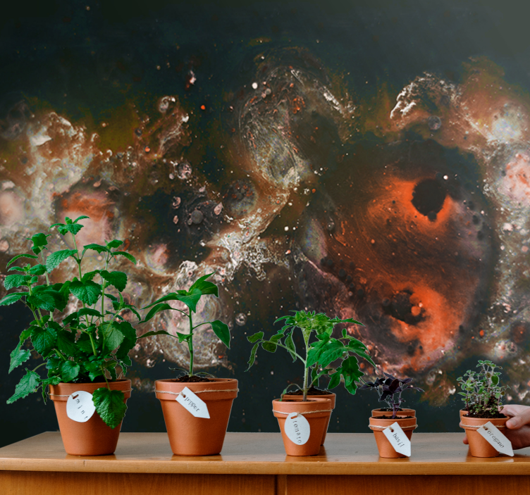 Gyönyörű kilátás tejút galaxis falfestmény - TenStickers