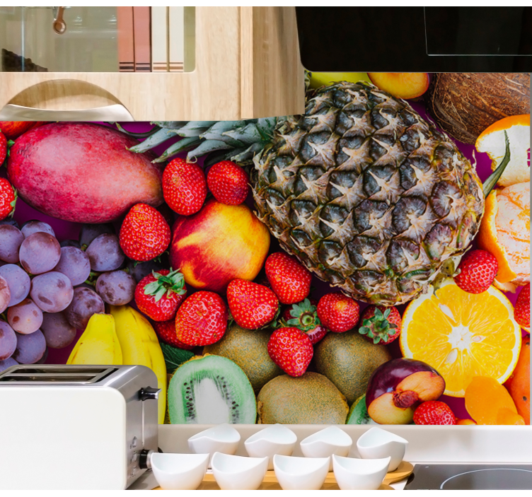 Gyümölcsök széles választéka konyha falfestmény - TenStickers