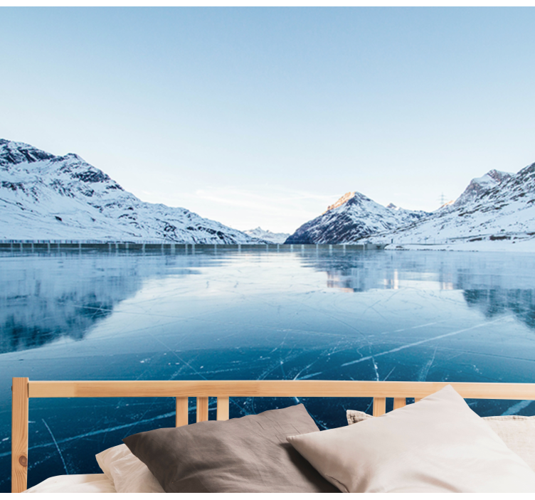 Hegyi és hó tervezés házasság fototapéta - TenStickers