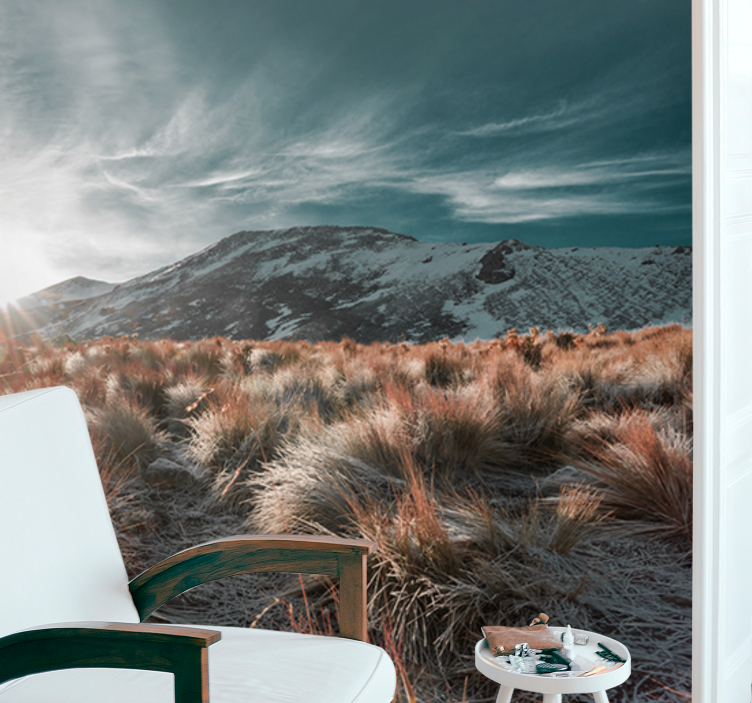 Hegyi napfelkeltés táj falfestmények - TenStickers