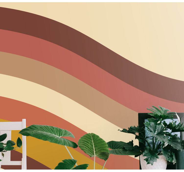 Hullámos földszínek Absztrakt fototapéta - TenStickers