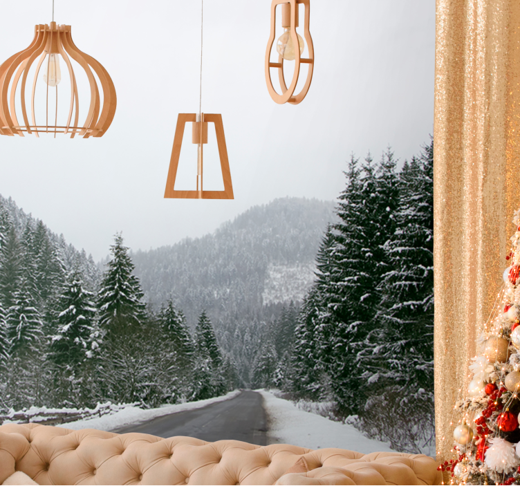 Jéghegyi táj - hegyi falfestmények - TenStickers