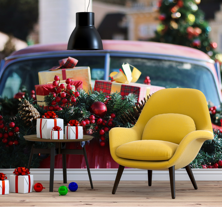 Karácsonyi falfestmények Ünnepi ajándékok - TenStickers