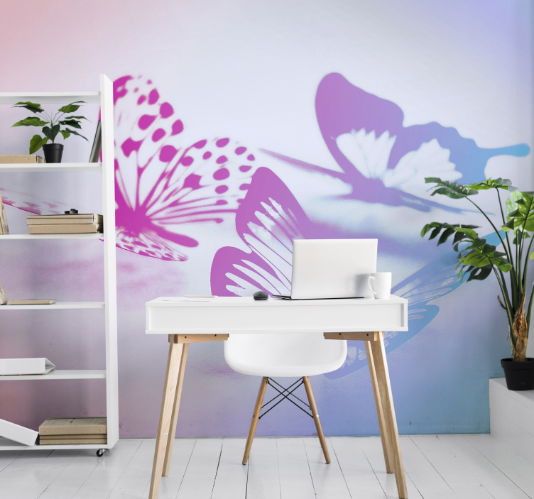 Bicolor pillangók állat falfestmény - TenStickers