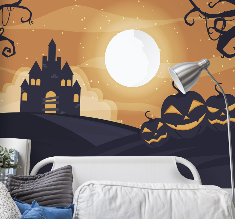 Kísértetvár éjszakája Fototapéta Halloween - TenStickers