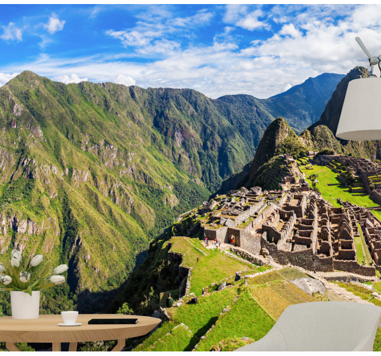 Machu picchu látképe Városi falfestmény - TenStickers