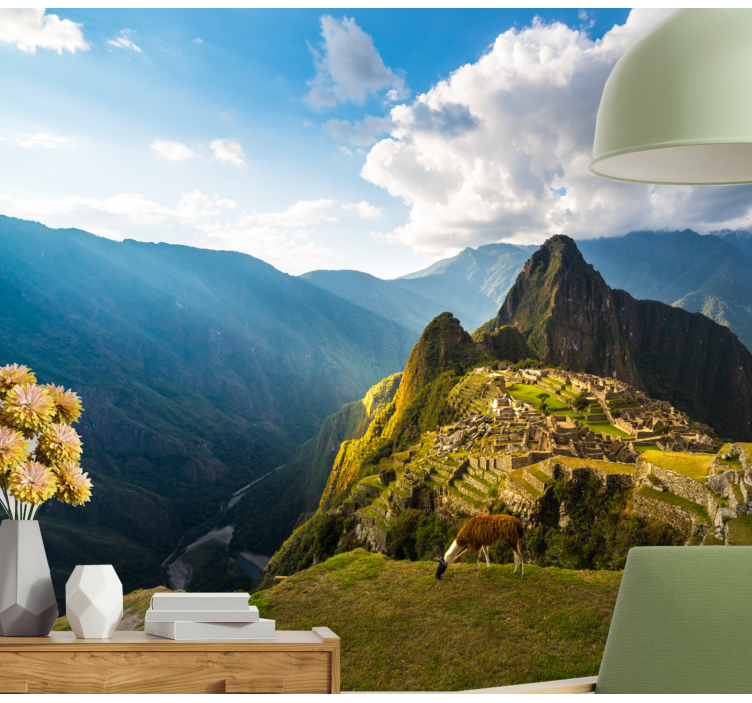 Machu picchu panoráma táj falfestmények - TenStickers