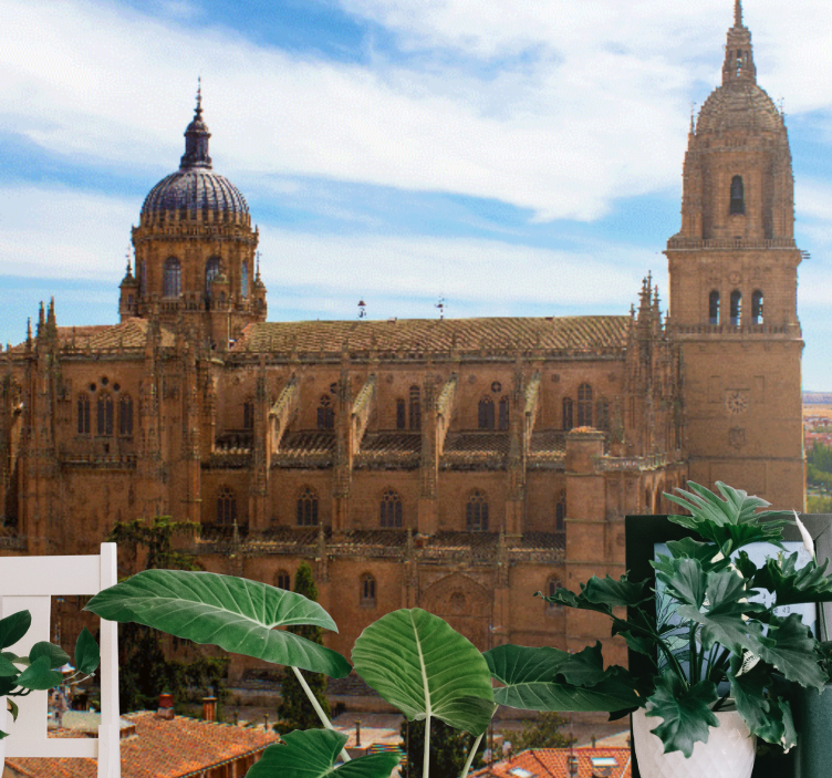 Madridi falfestmények történelmi katedrális nézet - TenStickers