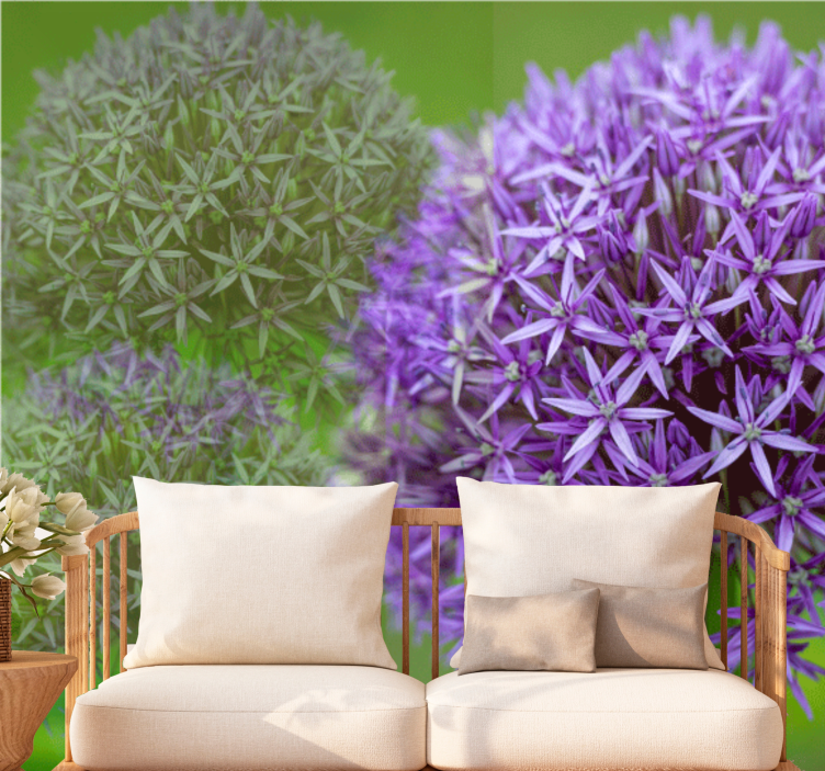 Mák falfestmények lila virágkompozícióval - TenStickers