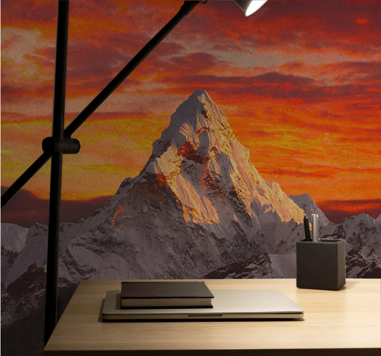 Naplemente a himalaya-hegység falfestményén - TenStickers