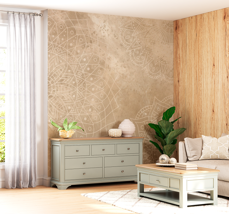 Nappali fototapéta mandalák évjárat - TenStickers