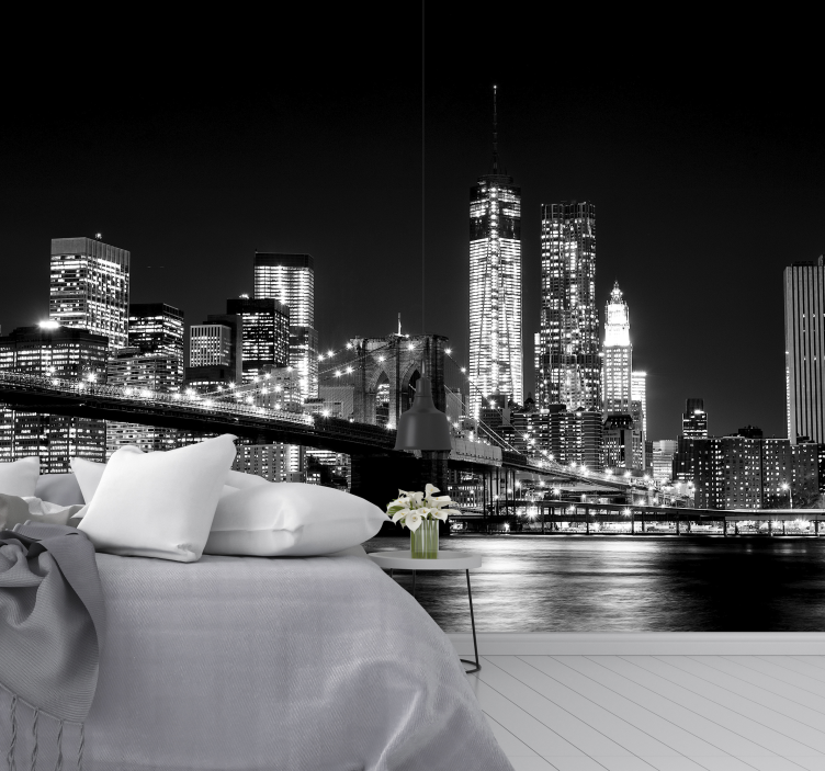 New york east river new york falfestmény - TenStickers