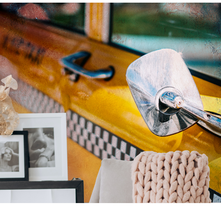 New york falfestmények ikonikus sárga taxi - TenStickers