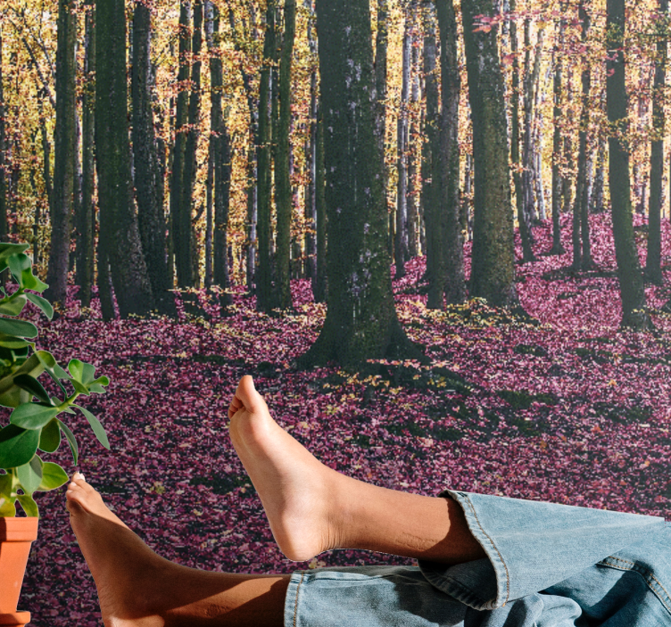 Nyugodt erdőjelenetek természeti falikárpitok - TenStickers