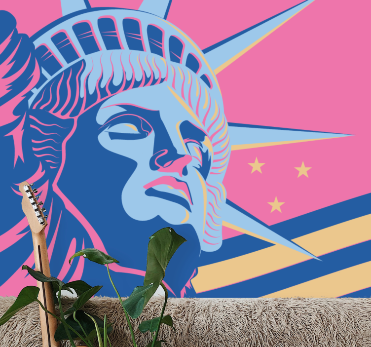 Szabadság emlékmű városi falfestmény - TenStickers