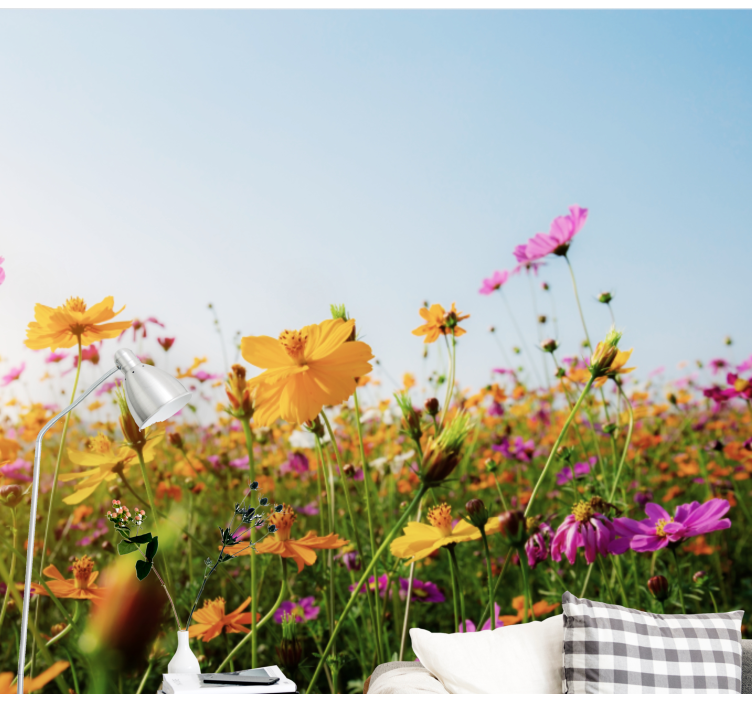 Színes virágzó flora virág falfestmények - TenStickers