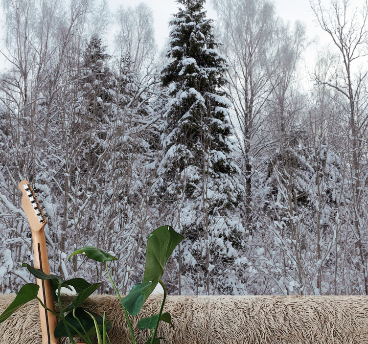 Téli erdei jelenet festmények - TenStickers