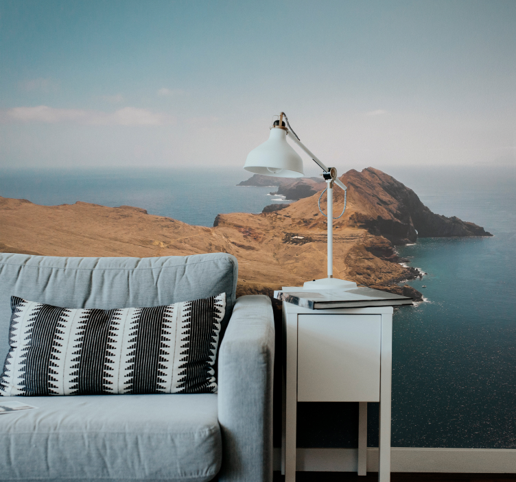 Tengerparti hegyi kilátás Táj falfestmények - TenStickers