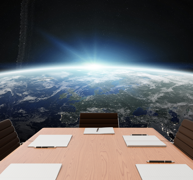 Térdizájn bolygó föld űr falfestmény - TenStickers