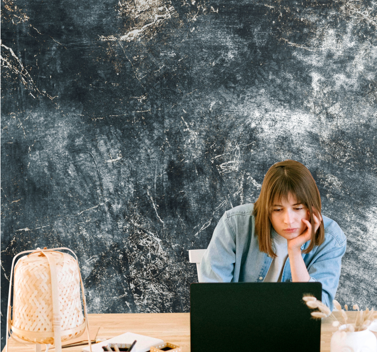 Textúra és a minta falfestmények sötét felületen - TenStickers