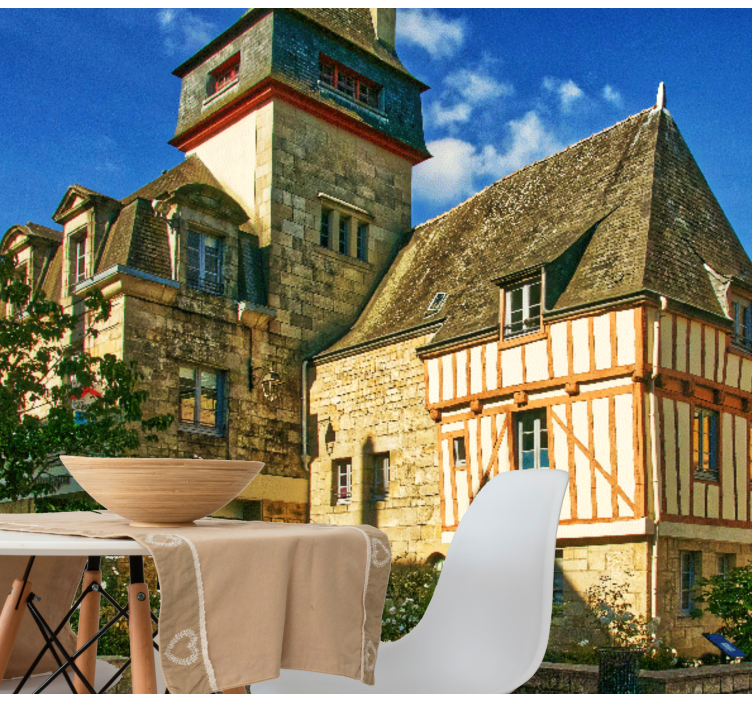 Városi falfestmény - történelmi francia építészet - TenStickers